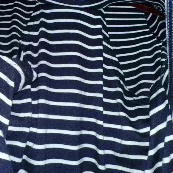 Women's Nursing Dress S Navy & White Striped - Picture 5 of 11